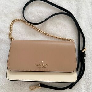 Kate Spade Beige and Ivory Crossbody Bag